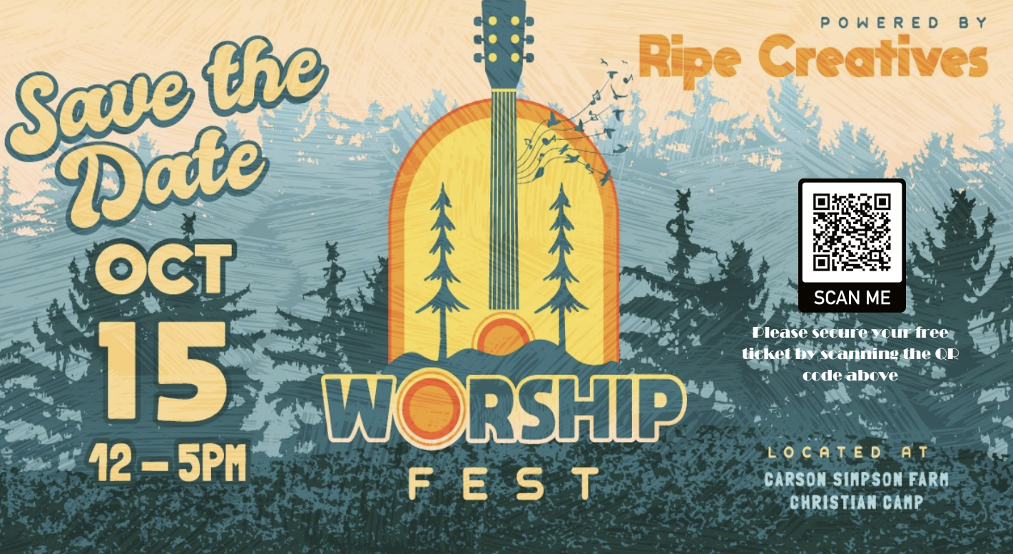 Carson Simpson Worship Fest flyer