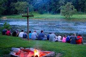 campfire at Dickenson